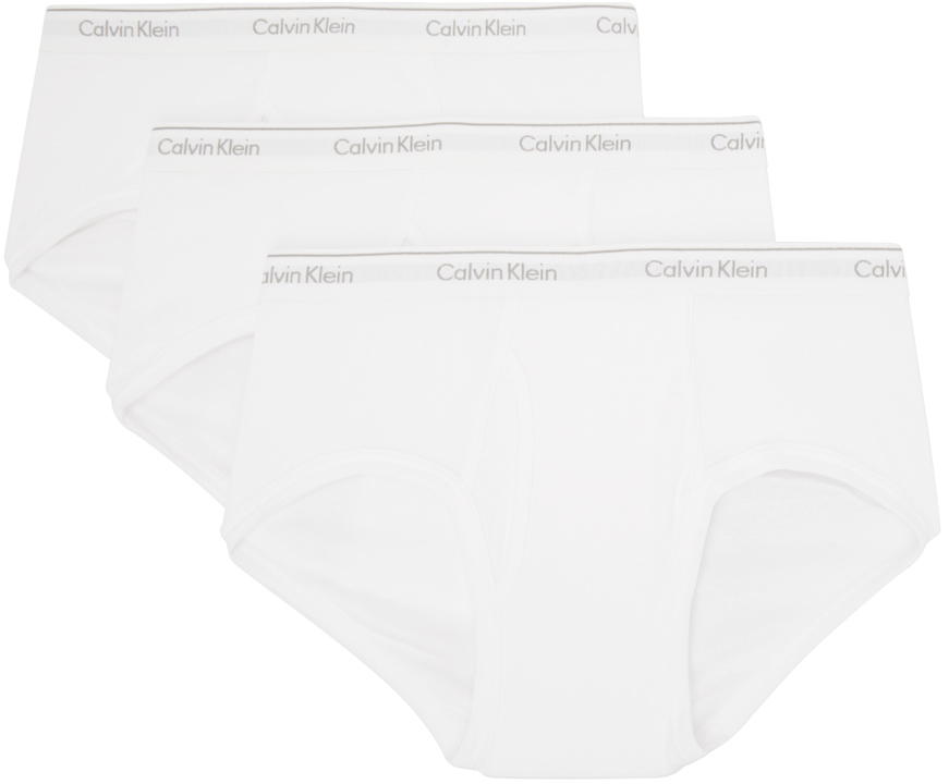 Calvin Klein Men's Cotton Classics Knit Boxer -3 Pack, White
