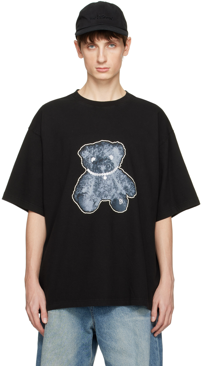 We11 Done Black Necklace Teddy T-shirt
