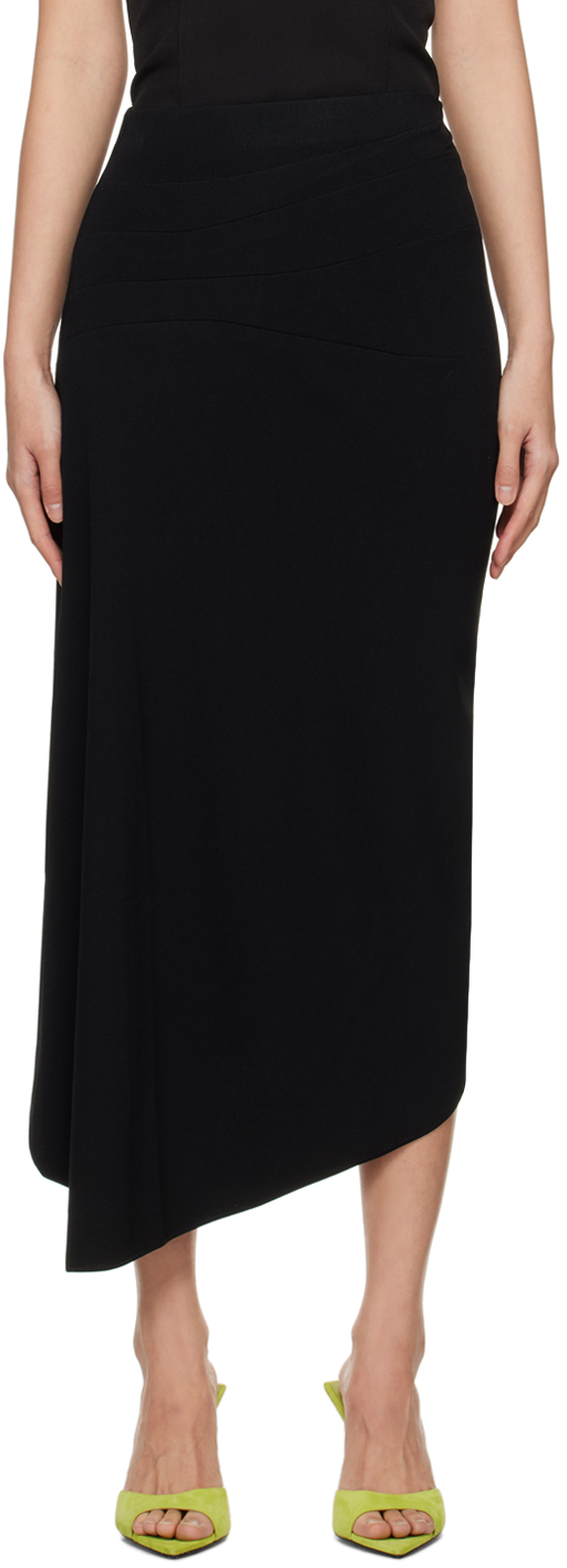 Gauge81: Black Lange Midi Skirt | SSENSE