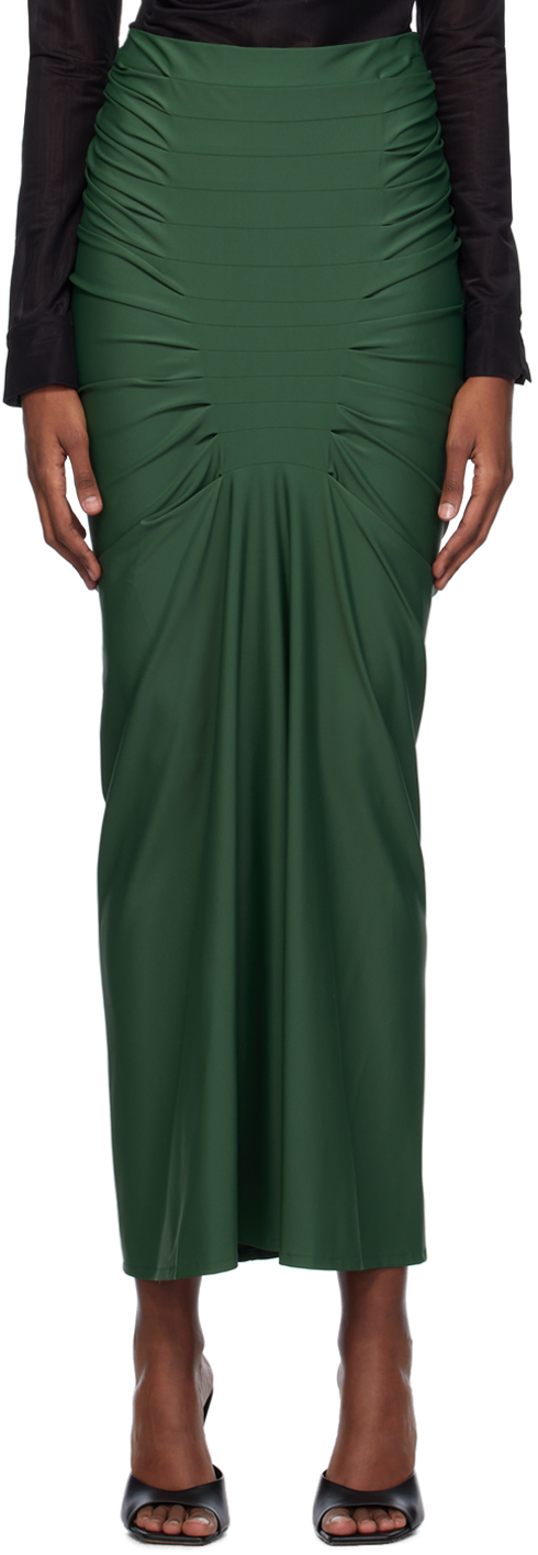 Green Melia Maxi Skirt