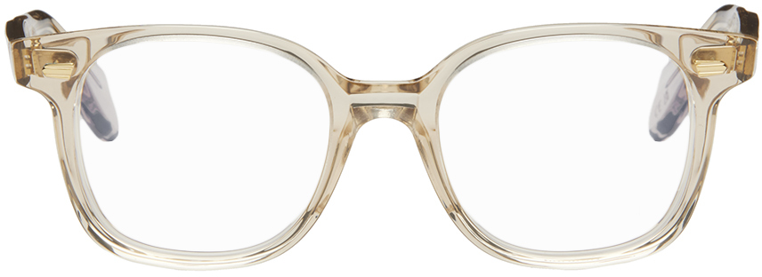 Cutler And Gross Beige 9990 Glasses In Granny Chic