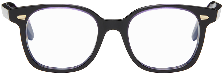 Cutler And Gross Black & Purple 9990 Glasses In Purple On Black