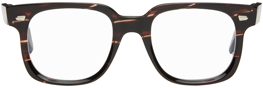 Cutler And Gross Tortoiseshell 1399 Glasses In Striped Brown Havana