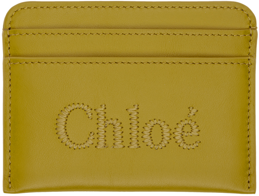 Chloé Khaki Sense Card Holder