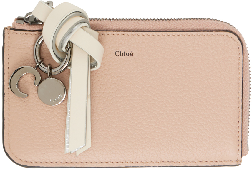 おすすめ☆大人気【Chloe】ピンク Alphabet カードケース Chloe - 新品 クロエ Chloe カードケース アルファベット