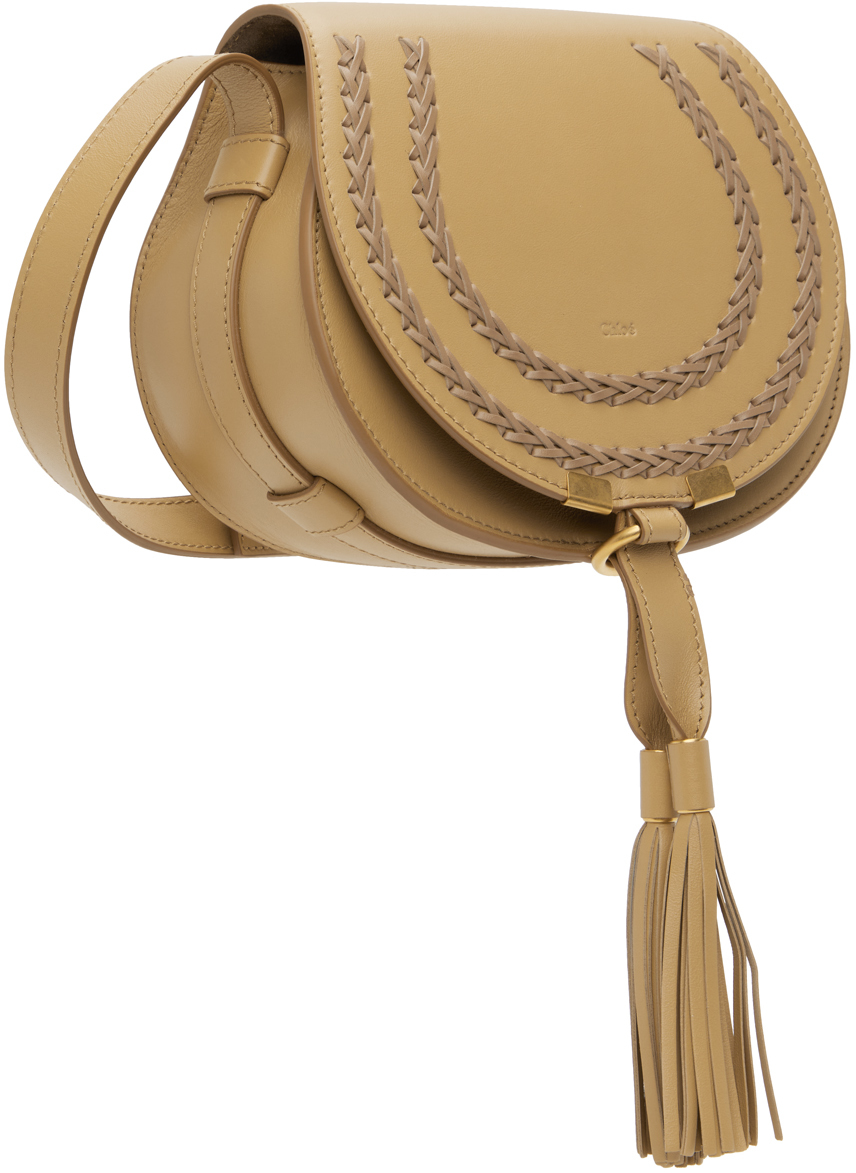 Chloé Brown Marcie Small Saddle Bag In 272 Creamy Brown
