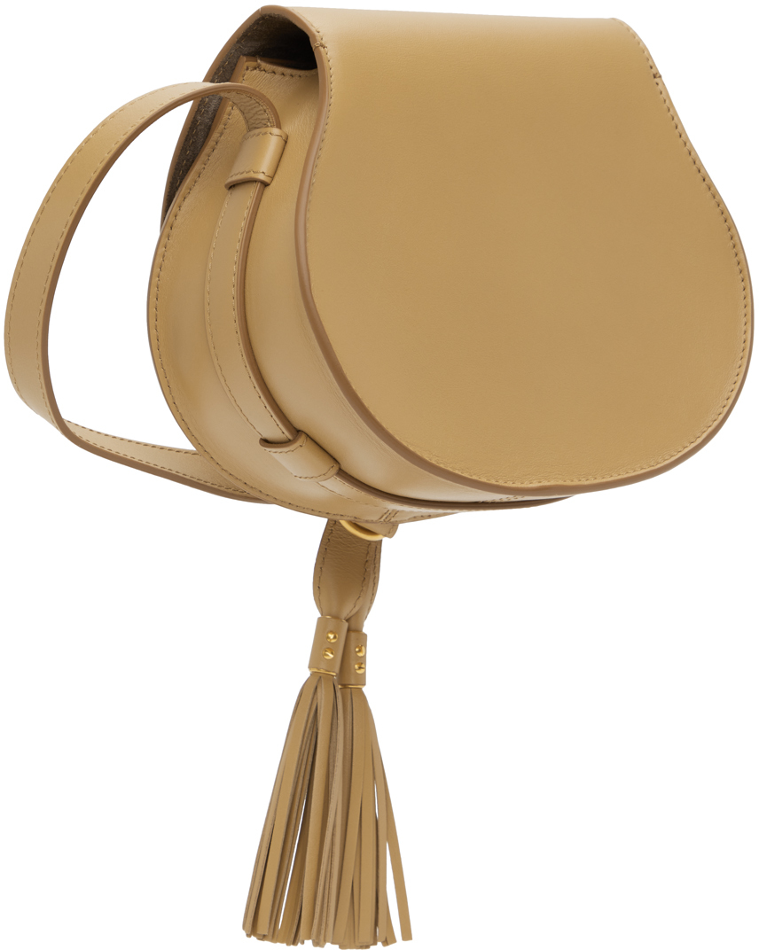 Chloé Brown Marcie Small Saddle Bag In 272 Creamy Brown