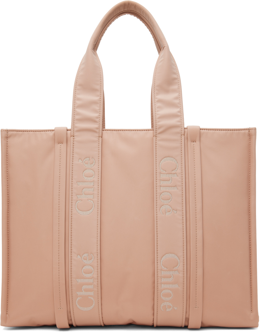 Chloé Pink Large Woody Tote