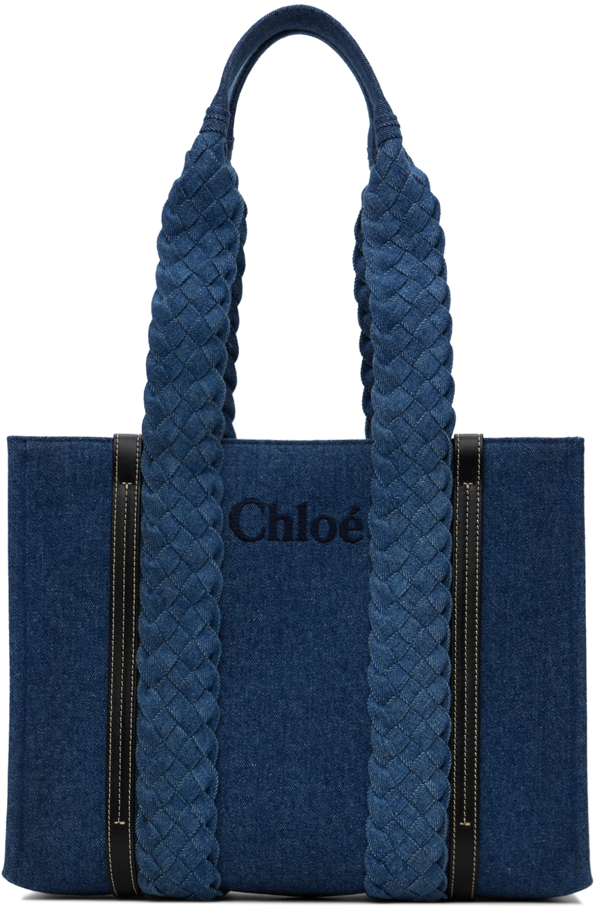 Chloé Blue Small Woody Tote