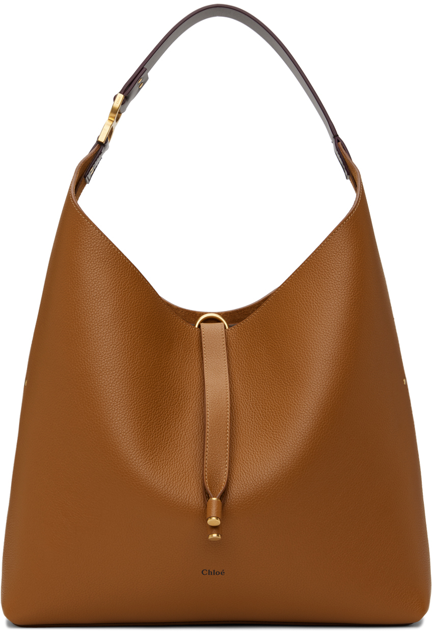 Chloé Brown Marcie Tote In 207 Pottery Brown