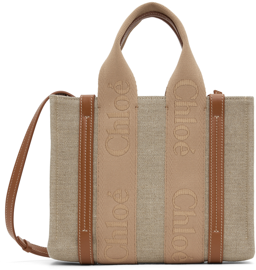 Chloé Beige Small Woody Tote
