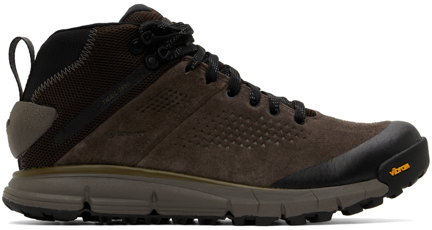 Shop Danner Brown & Taupe Trail 2650 Gtx Mid Boots In Brown/military Green