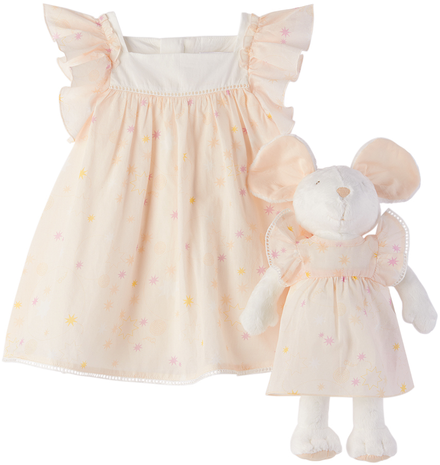 Shop Chloé Baby Pink Dress & Toy Set In 440 Salmon