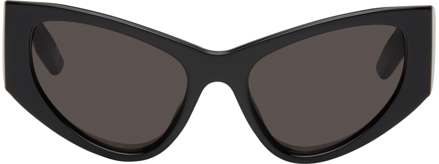 Balenciaga Black Led Frame Sunglasses In 001 Black