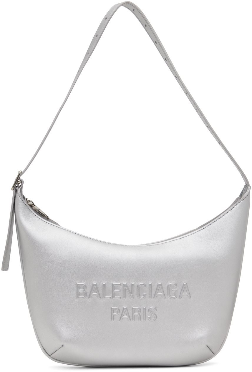 Balenciaga Silver Mary-Kate Sling Bag