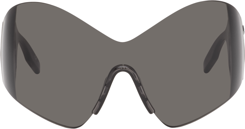 Balenciaga Gray Mask Butterfly Sunglasses