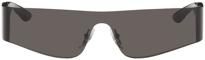 Balenciaga Gray Mono Sunglasses In Grey-grey-grey