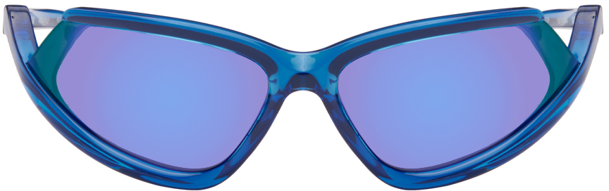 【BALENCIAGA】 SIDE XPANDER Side Xpander oval sunglasses in black - Balenciaga | Mytheresa
