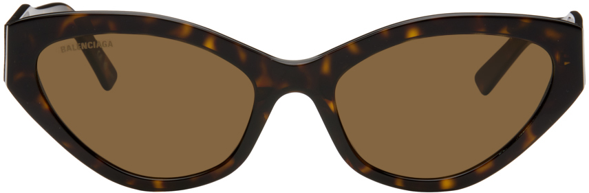 Balenciaga Tortoiseshell Cat-eye Sunglasses In Havana-havana-brown