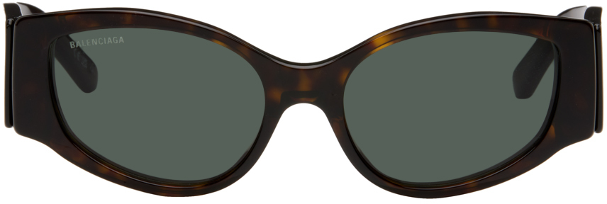 Balenciaga Tortoiseshell Cat-eye Sunglasses In Havana-havana-green