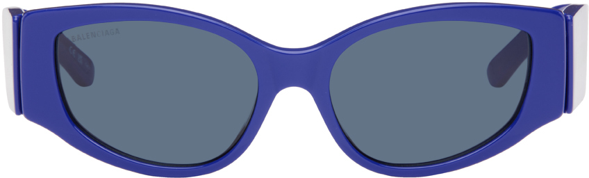 Balenciaga Blue Cat-eye Sunglasses In Blue-blue-blue