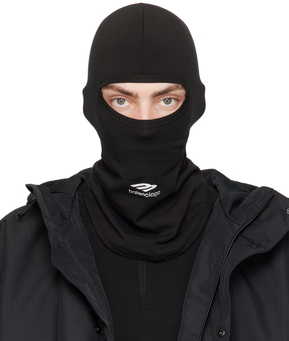 BALENCIAGA BLACK 3B SPORTS ICON BALACLAVA