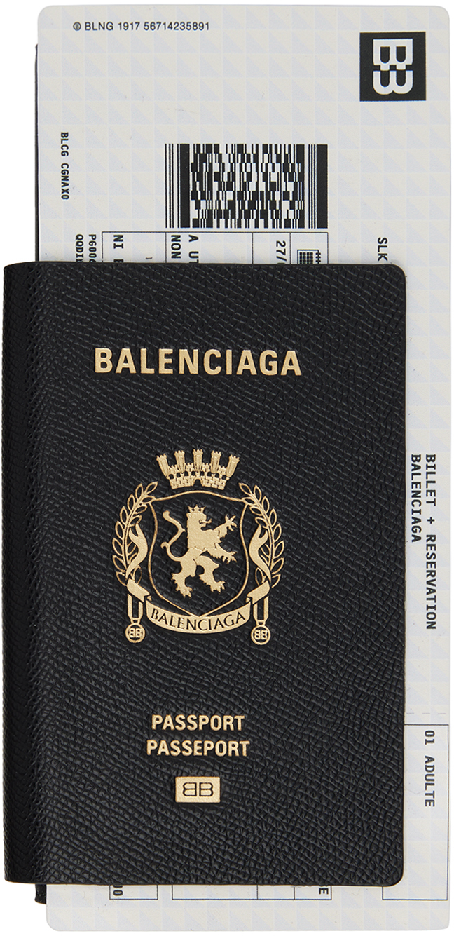 ブラック Passport 1 Ticket 長財布