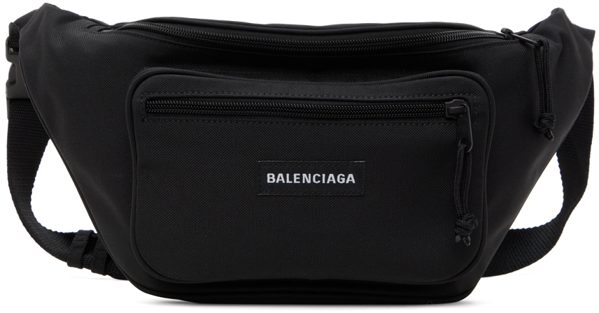 Shop Balenciaga Black Explorer Beltpack In 1000 Black