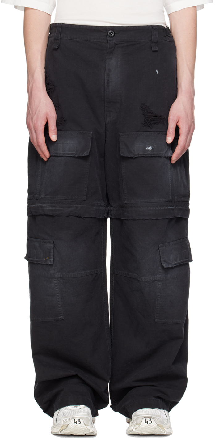 Black Large Cargo Pants