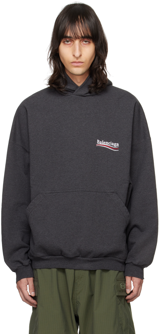 Gray Political Campaign Hoodie