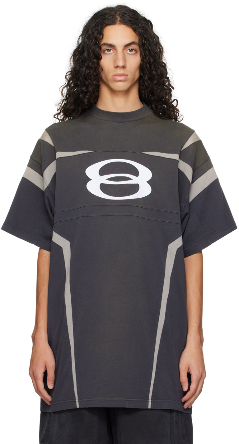 Gray Unity Sports Icon Biker T-Shirt