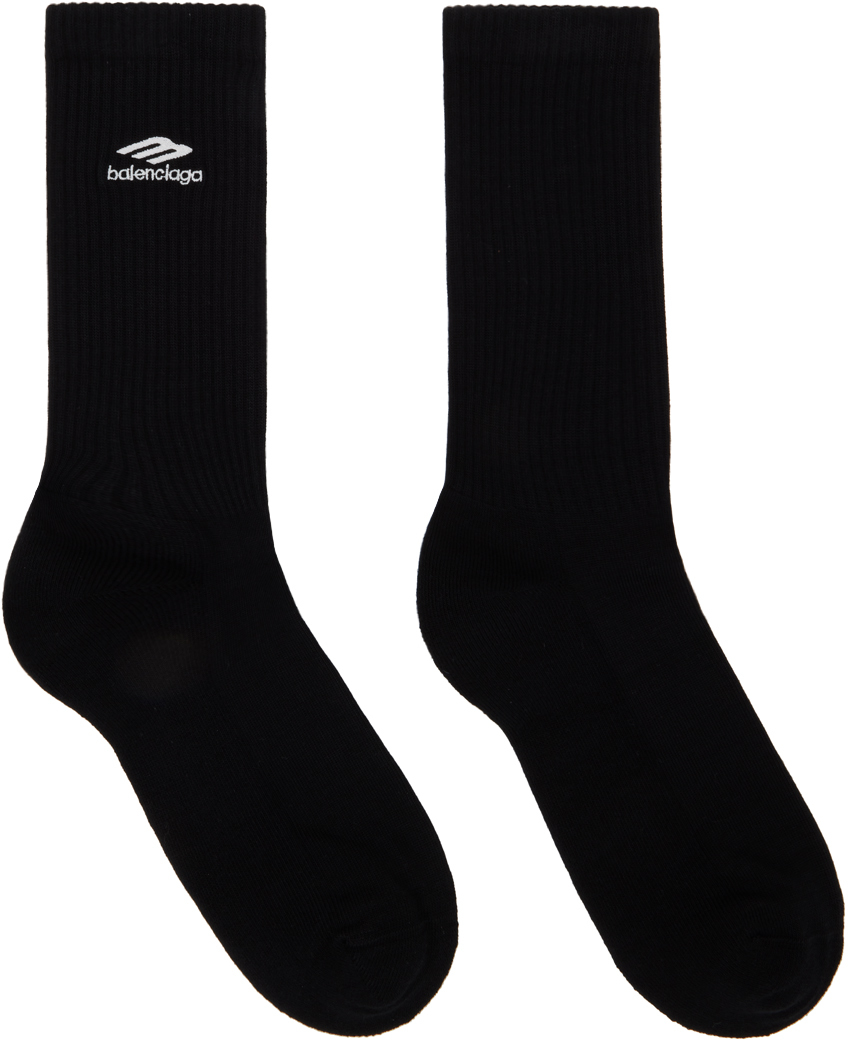 Black 3B Sports Icon Socks