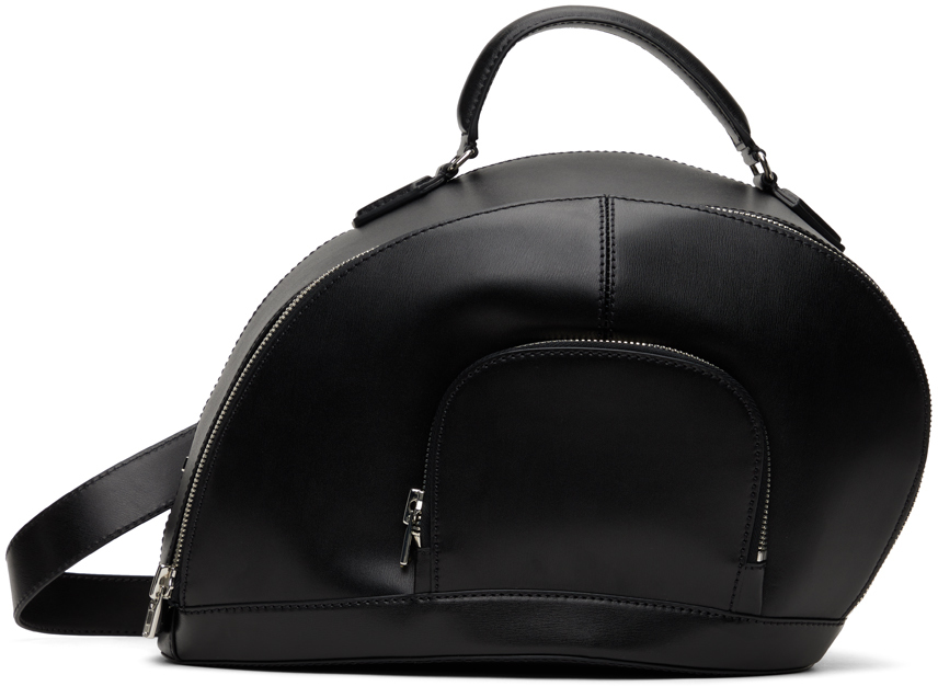 Shop Juunj Black Double-zip Bag In 5 Black
