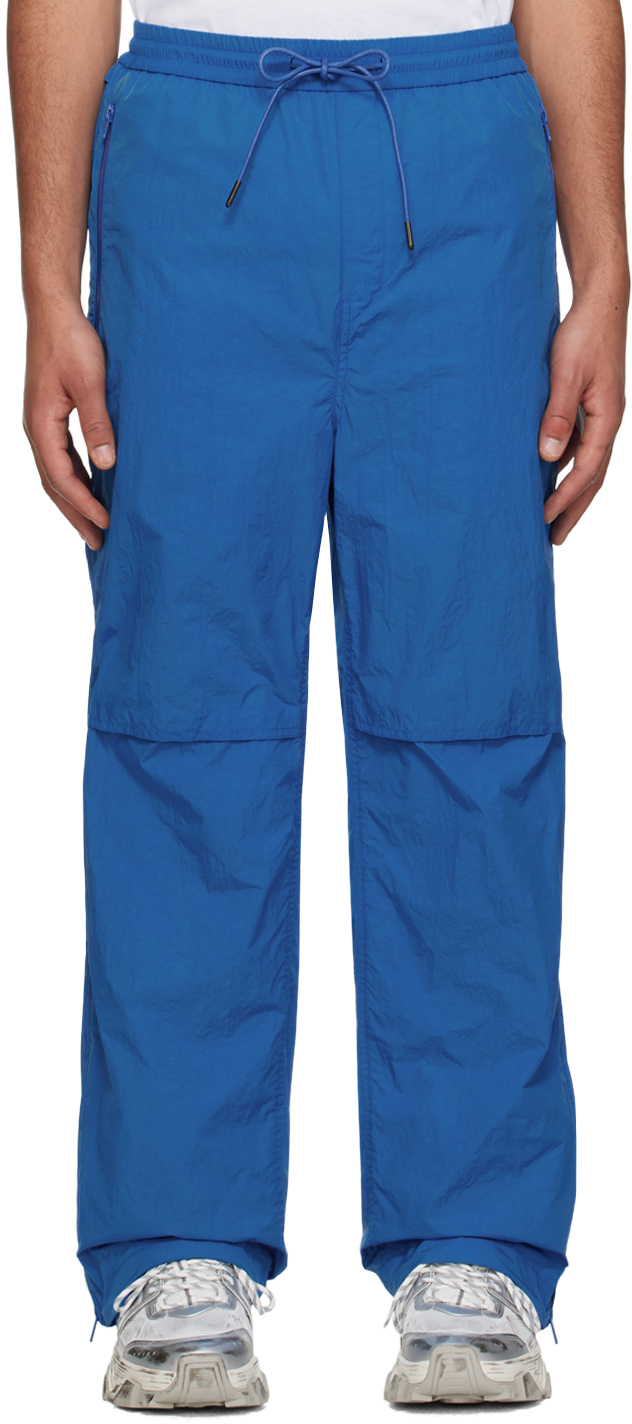 Blue Side Zip Trousers