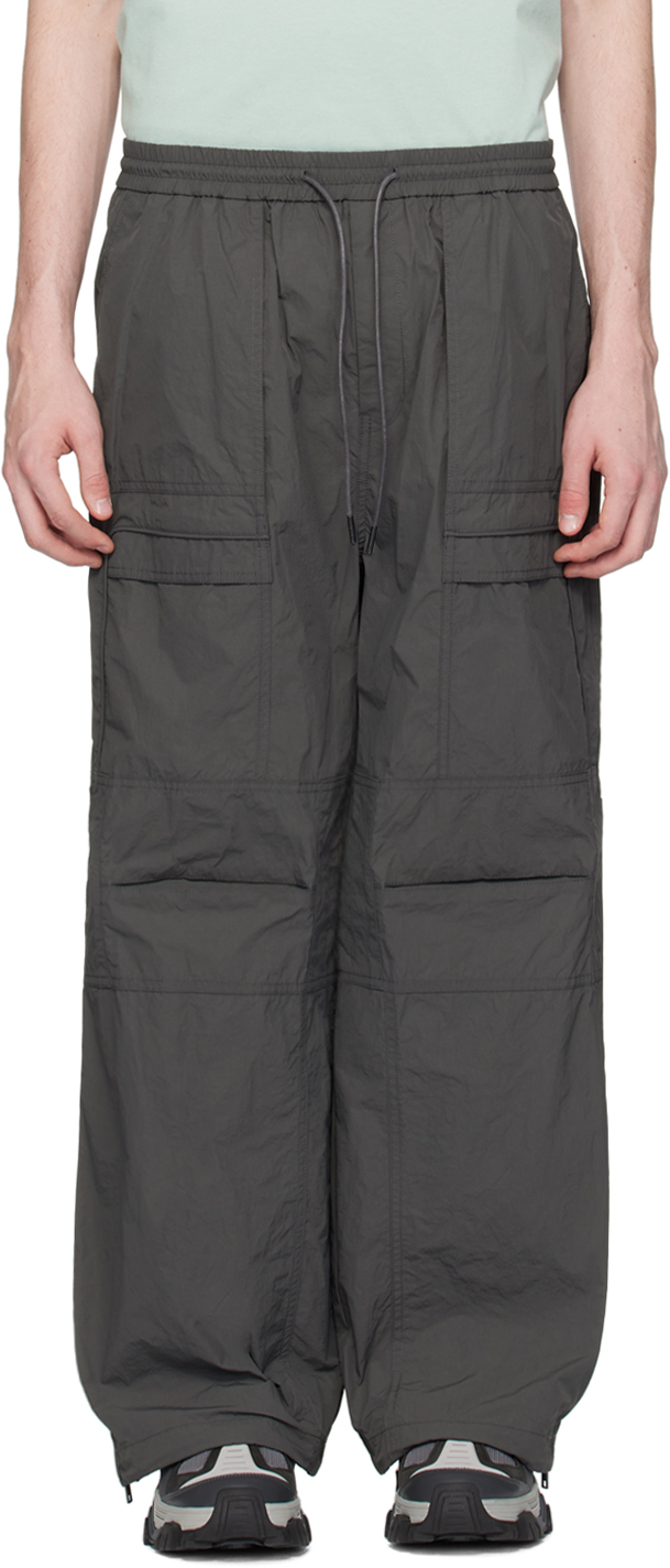Shop Juunj Gray Layered Cargo Pants In 3 Grey
