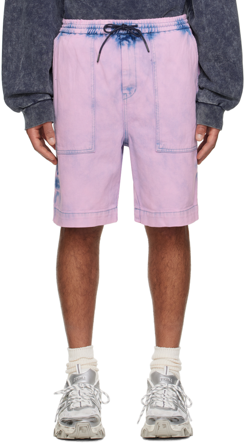 Juunj Pink Faded Shorts In X Pink