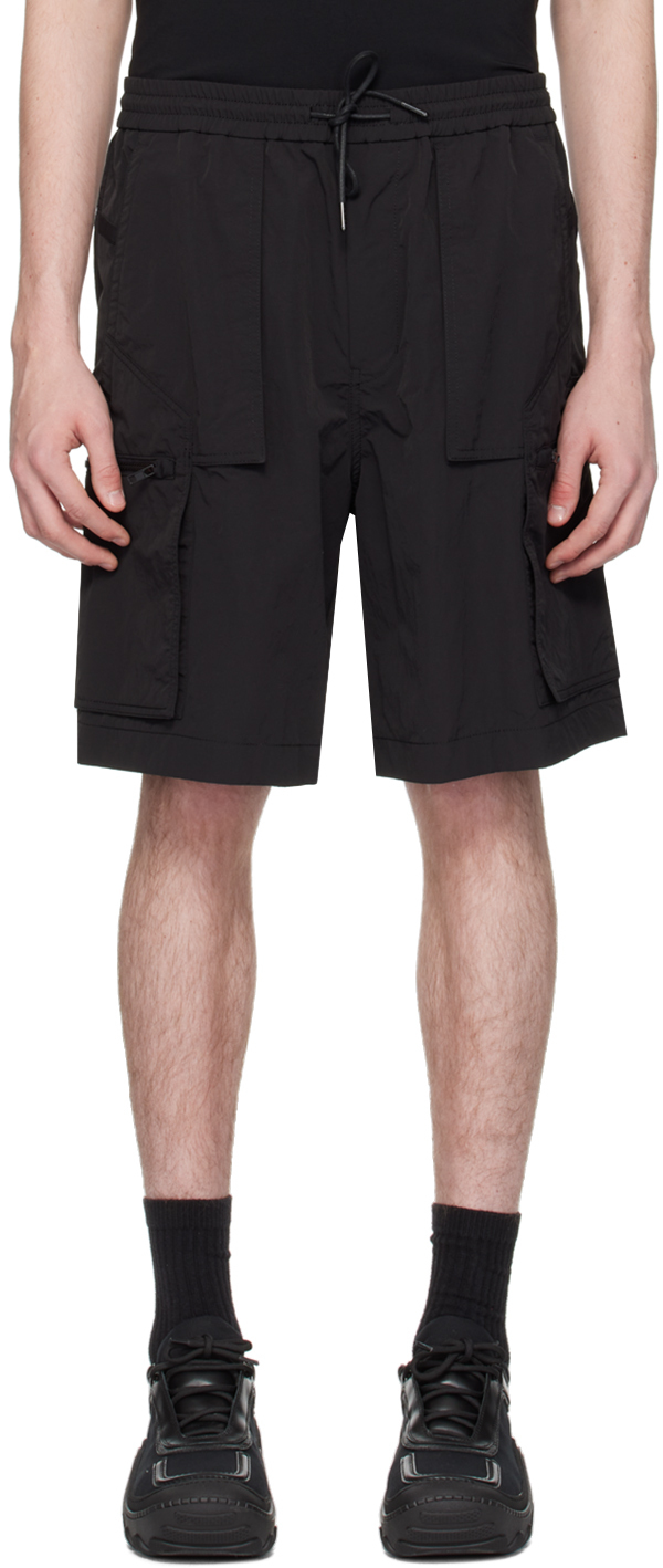 Shop Juunj Black Zip Shorts In 5 Black