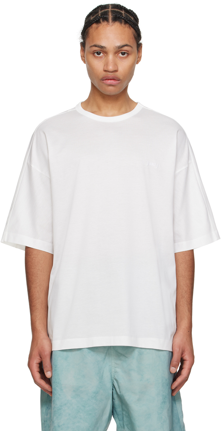 Juunj White Crewneck T-shirt In 1 White