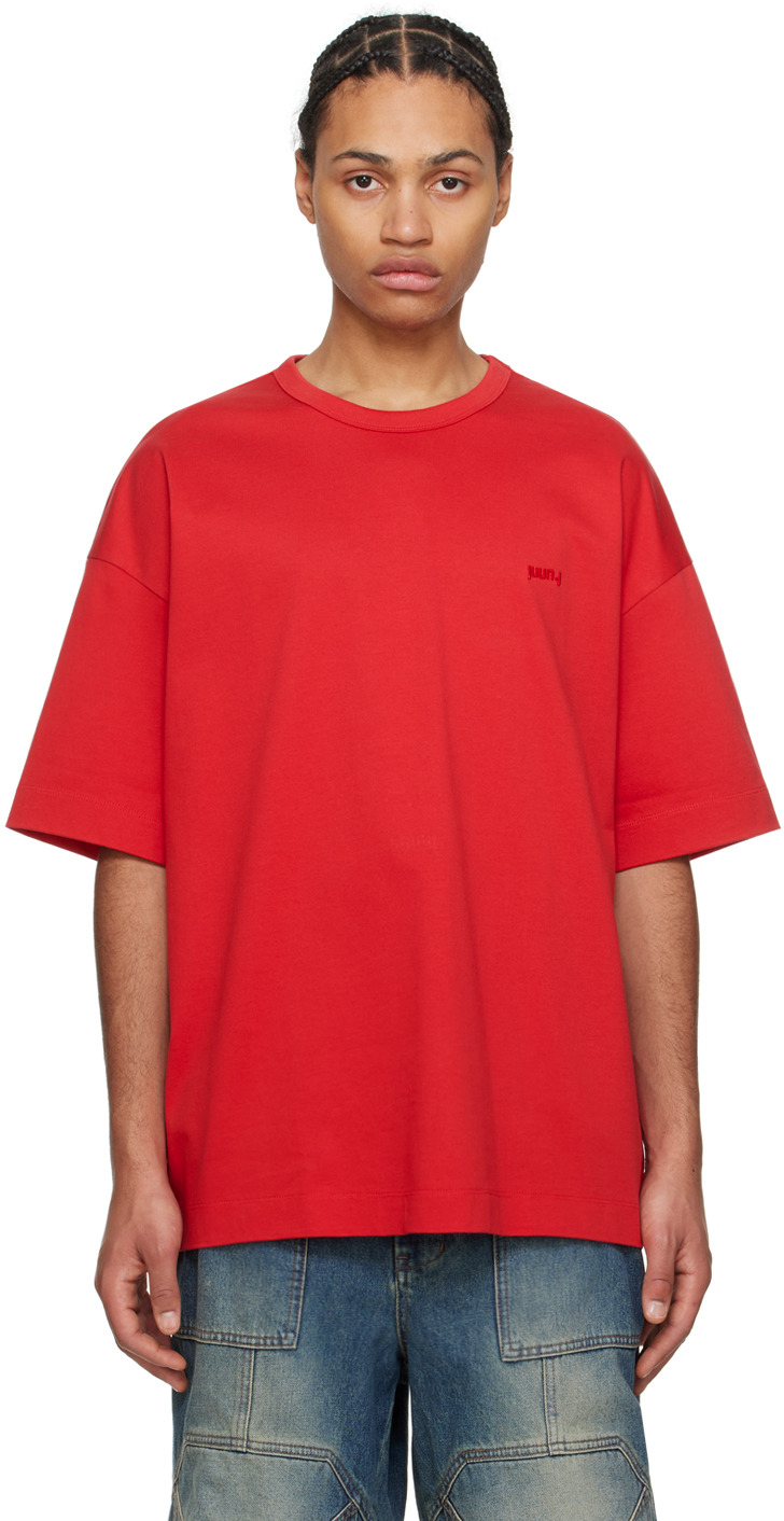 Juun.j Red Graphic T-shirt In 6 Red