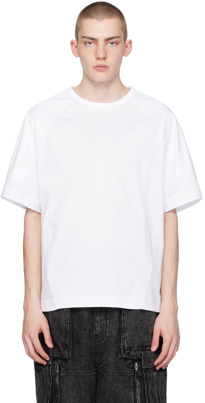 Juun.J: White Raglan T-Shirt | SSENSE