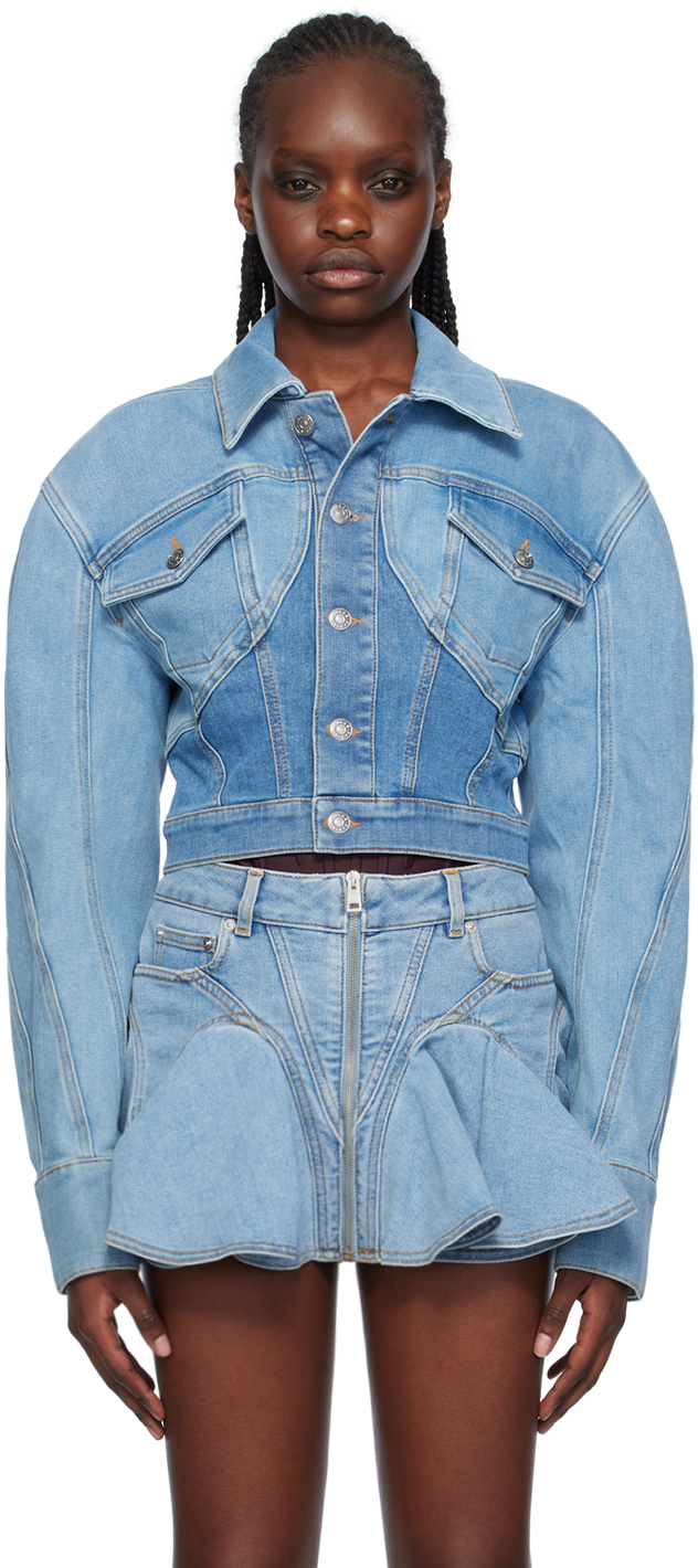 Denim Cropped Jacket – Curato