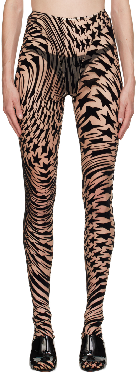 High Rise Nylon Spandex All Over Leopard Print Shiny Gym Yoga Tights for  Girls - China Black Leggings and Custom Printed Leggings price
