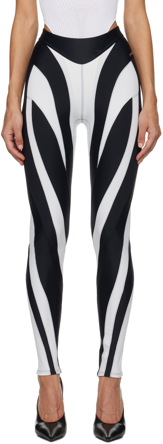 Buy Leggings Mugler Spiral panelled leggings (23W1PA0240842)