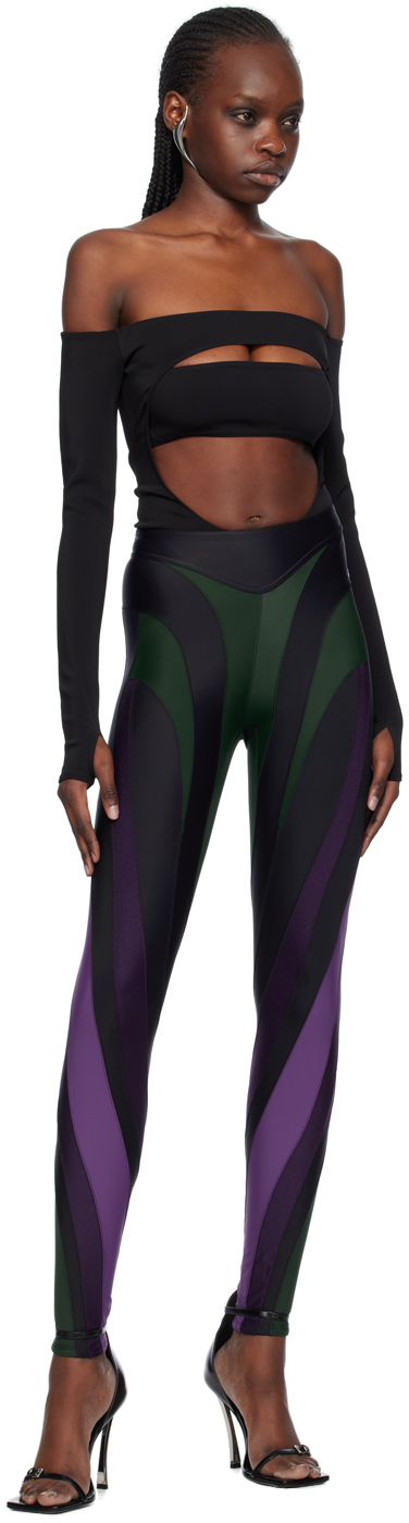 Mugler Black Circle Bodysuit In 1999 Black