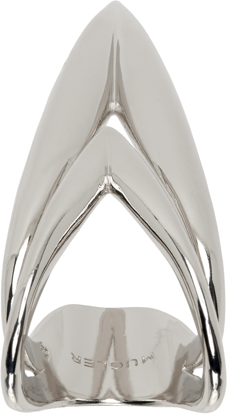 Mugler Bague sculpturale argent e SSENSE France