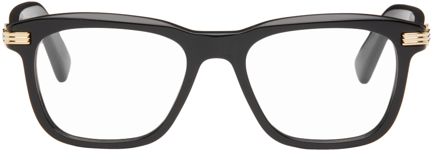 Cartier Black 'première De ' Glasses In 006 Black