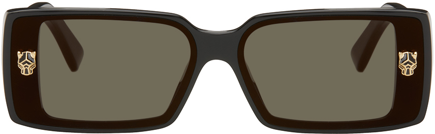 Black 'Panthère de Cartier' Sunglasses