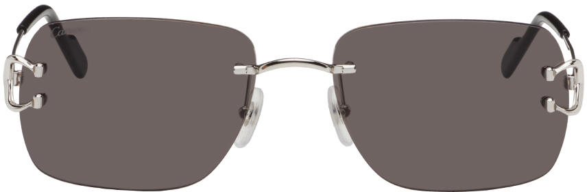 Silver 'C de Cartier' Sunglasses
