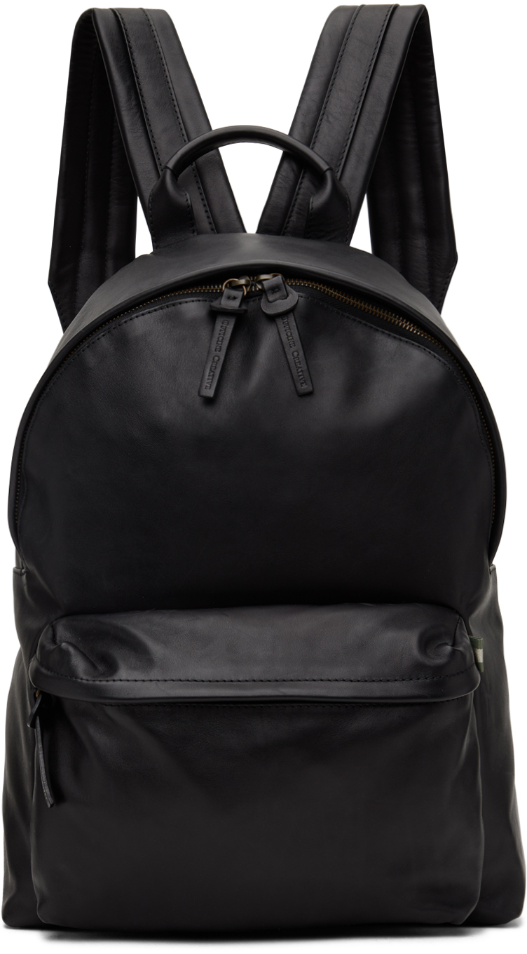 Officine Creative Black Oc Backpack In Nero