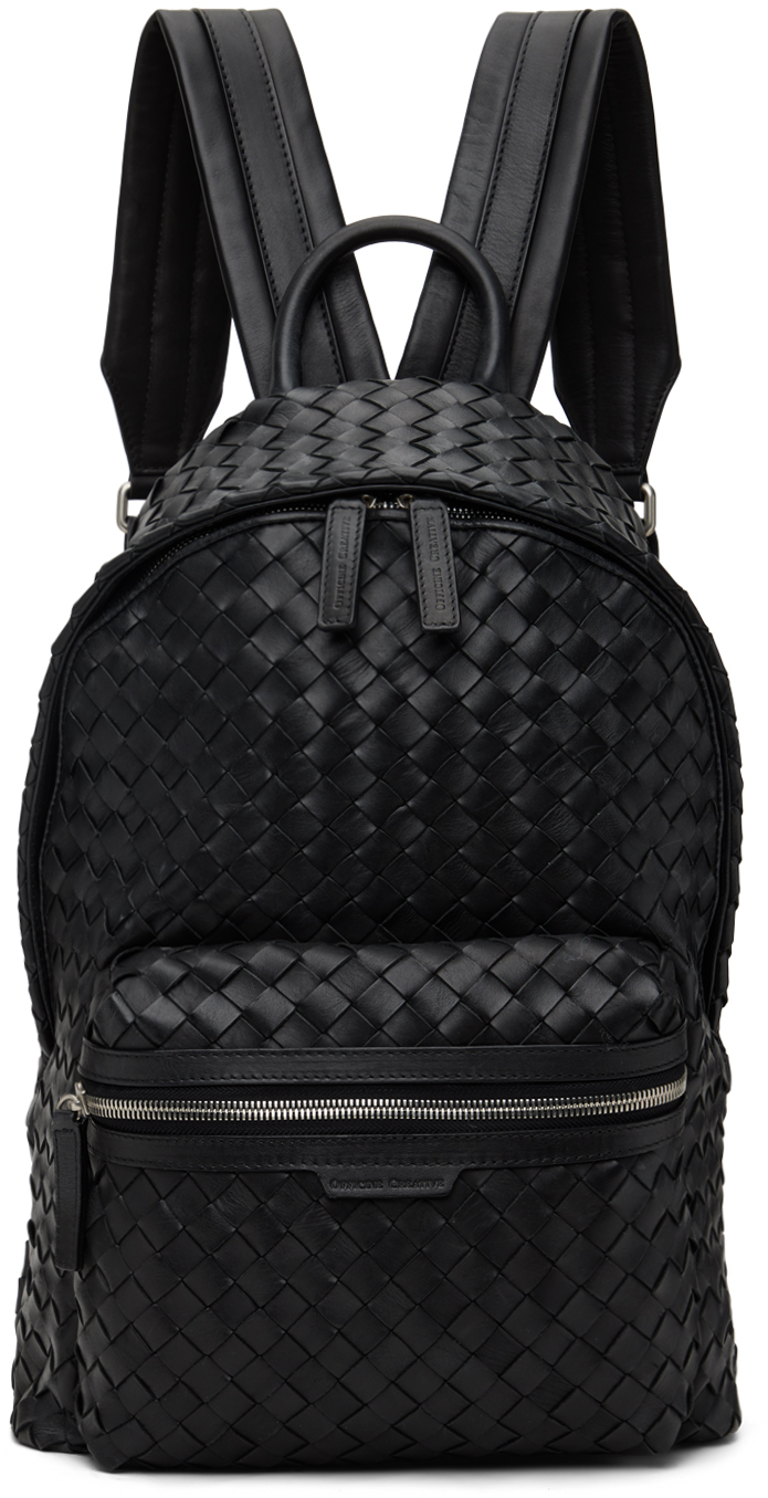Shop Officine Creative Black Armor 004 Backpack In Nero